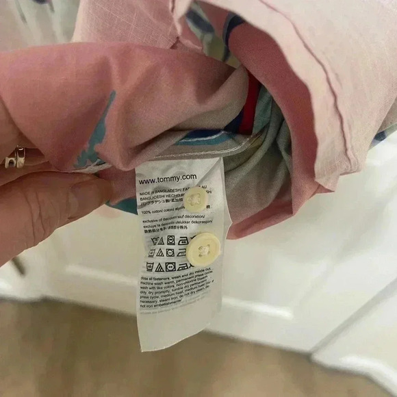 Tommy Hilfiger Beach-Print Shirt. Button Front Cotton All Over Print Men XXL - Picture 11 of 15